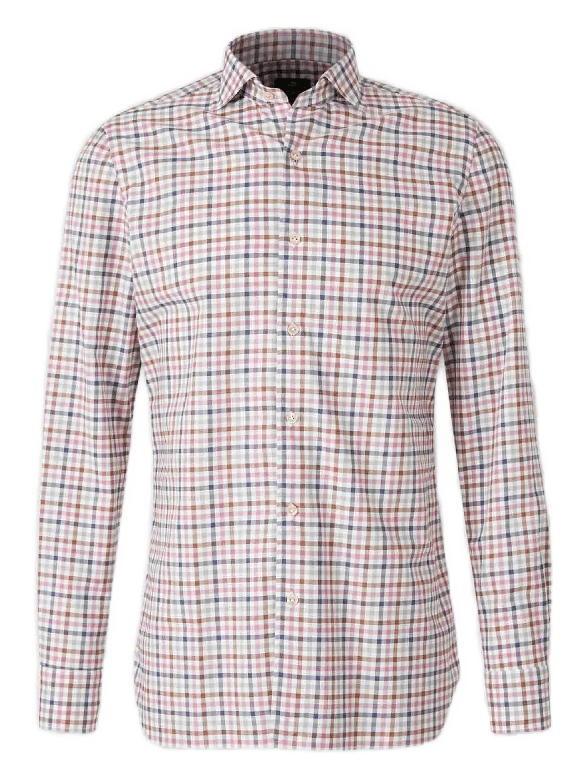 checked cotton shirt - Image 1