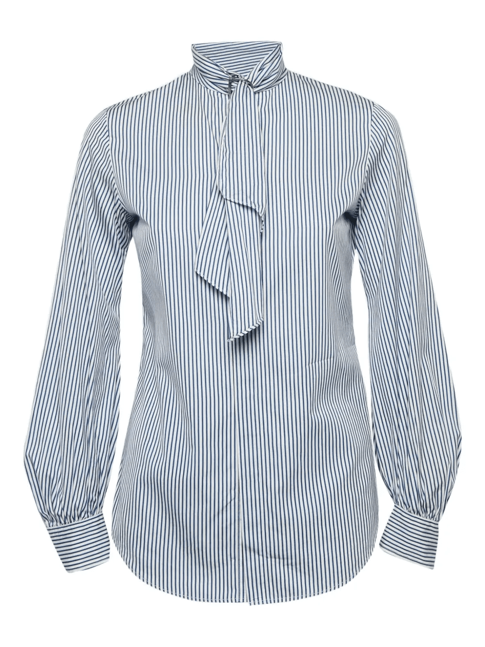 stripes necktie blouse - Image 1