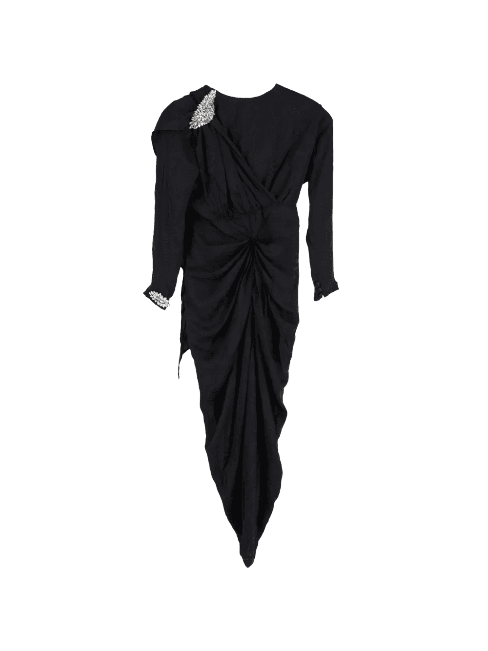 embellished asymmetric midi dress - Image 1