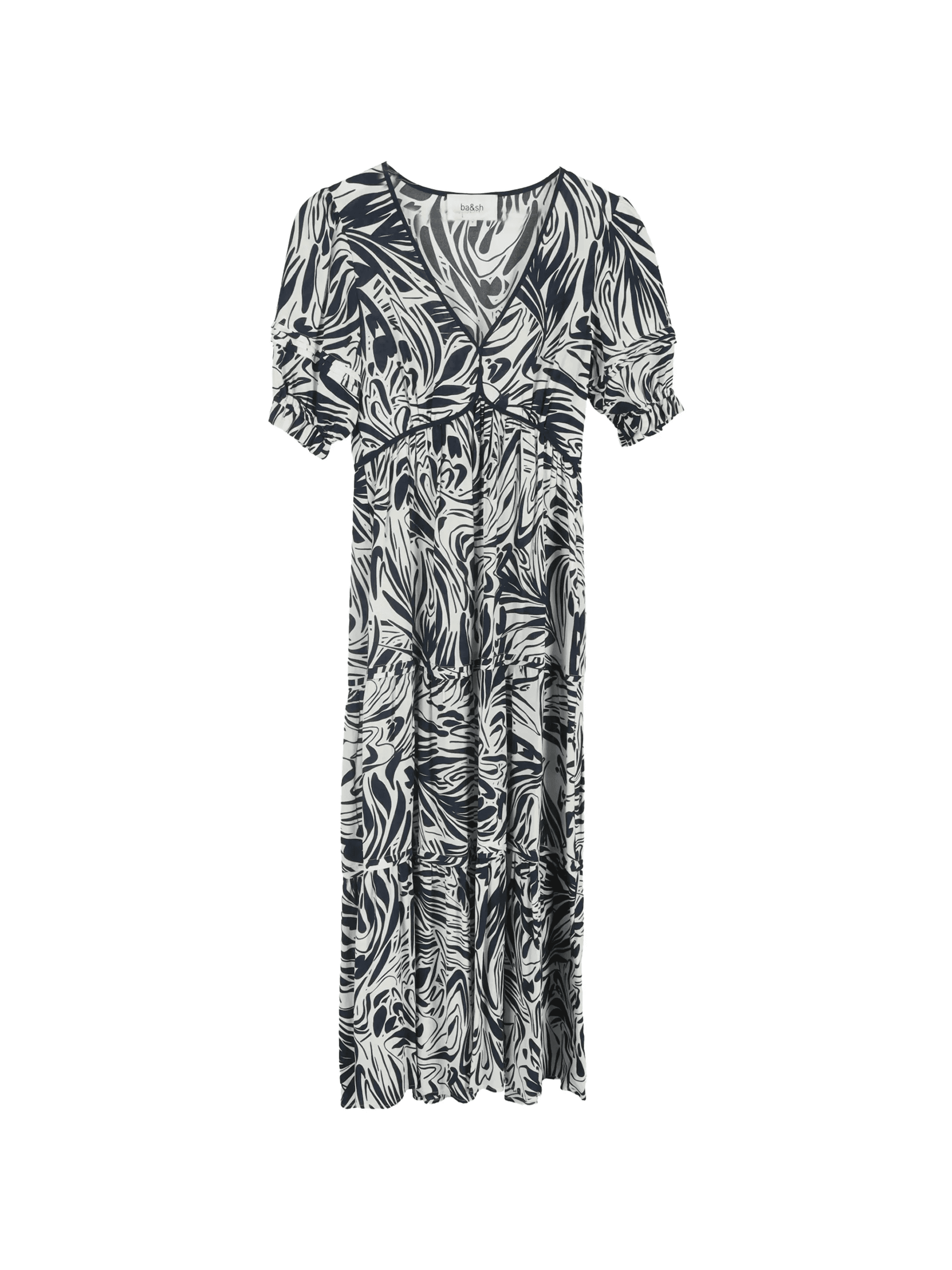 abstract-print midi dress - Image 1