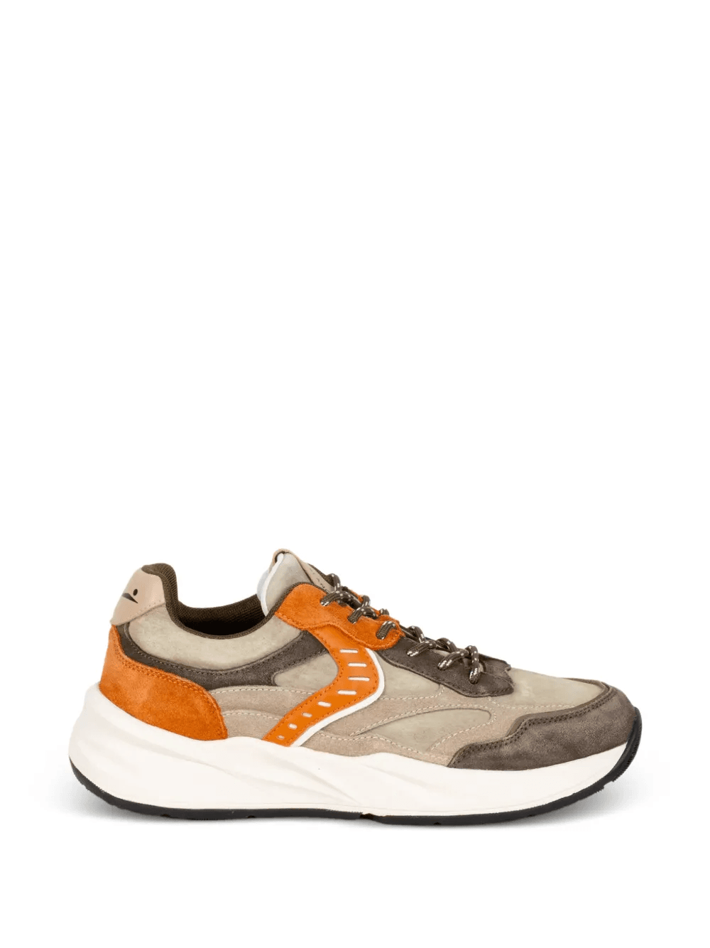 army green beige suede sneakers - Image 1