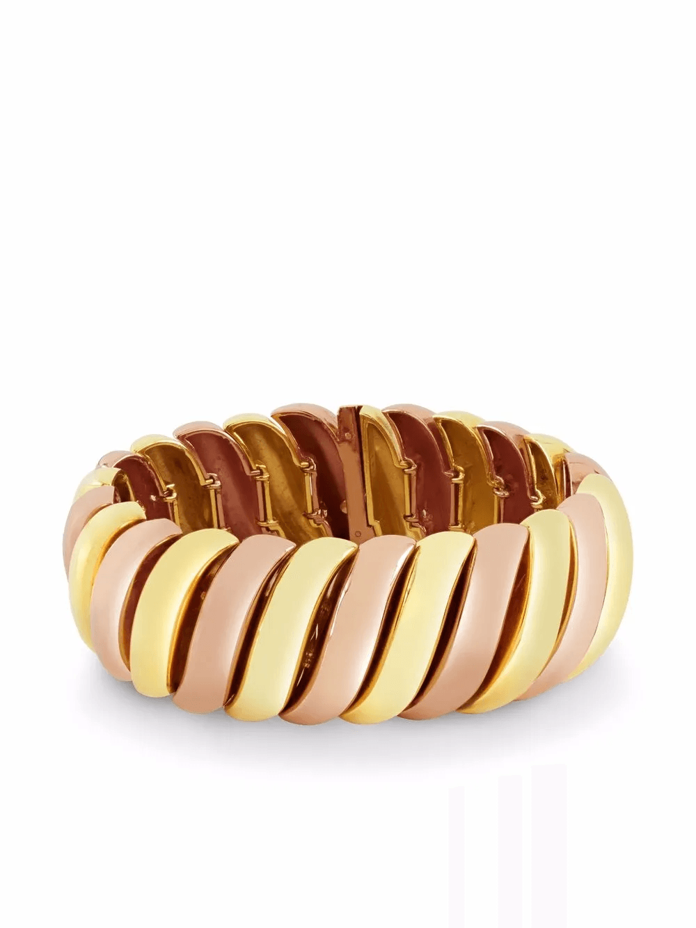 14kt yellow and rose gold Contemporary "S" link bracelet - Image 1