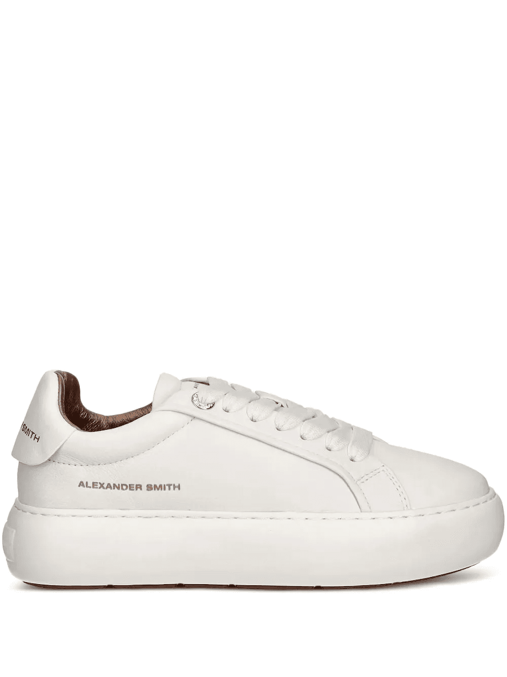 leather platform sneakers - Image 1