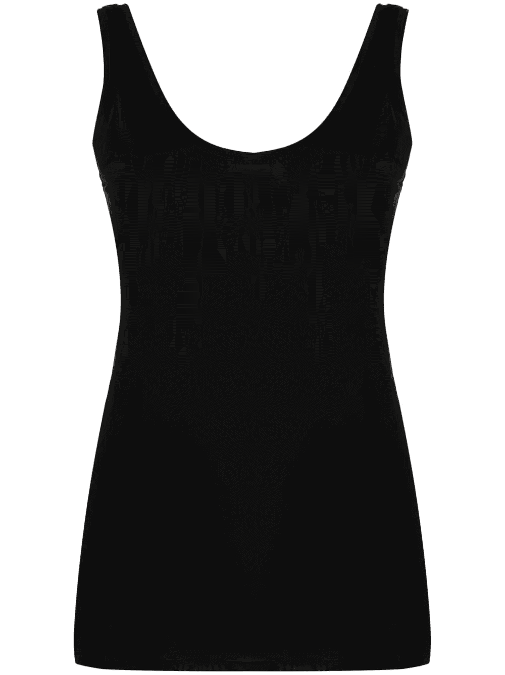 scoop-neck sleeveless top - Image 1