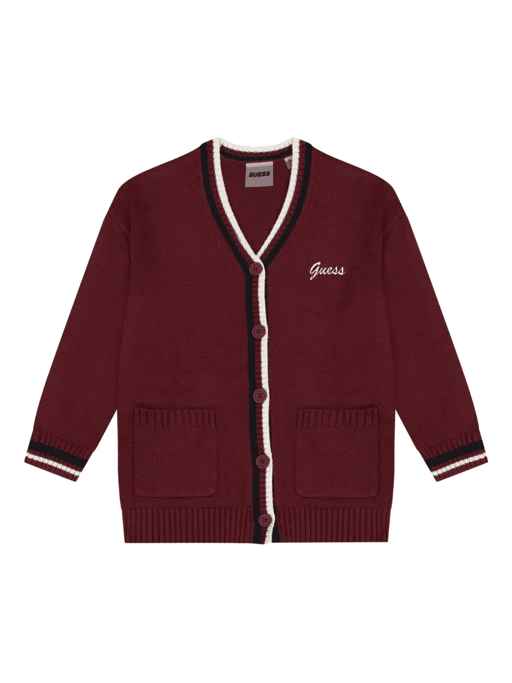 logo knitted cardigan - Image 1