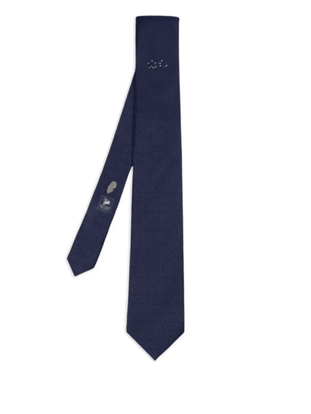 Virgo geometric-pattern silk tie - Image 1