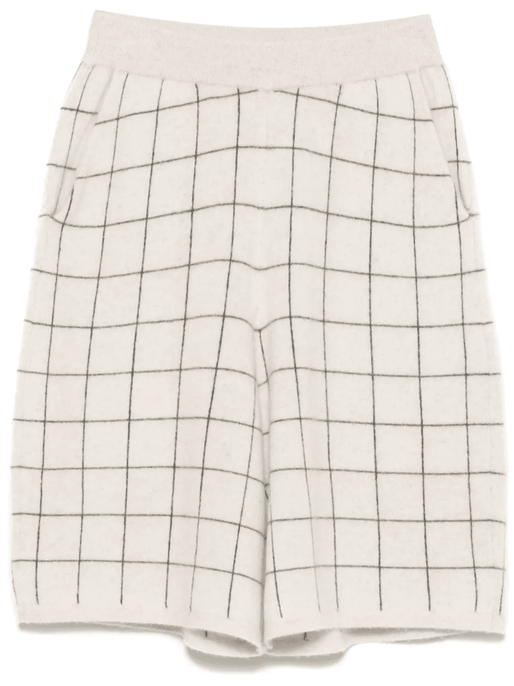 windowpane-pattern shorts - Image 1