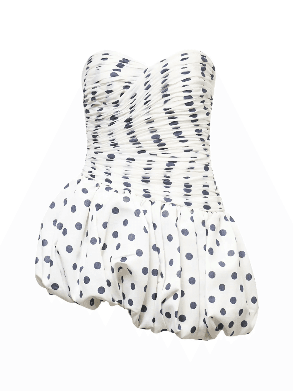 polka-dots draped mini dress - Image 1