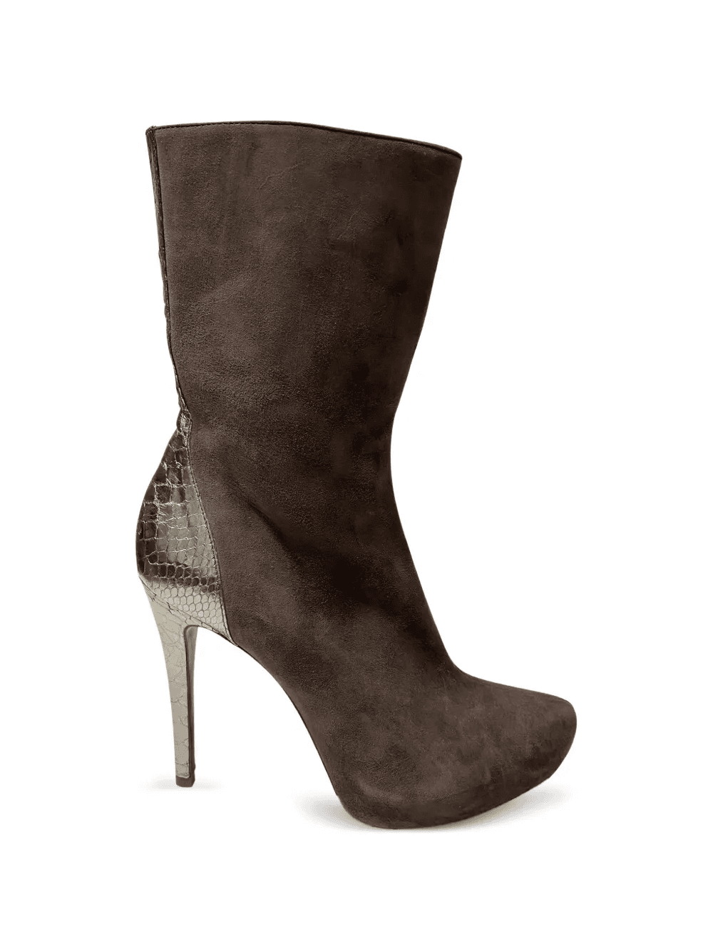 platform snakeskin ankle boots - Image 1