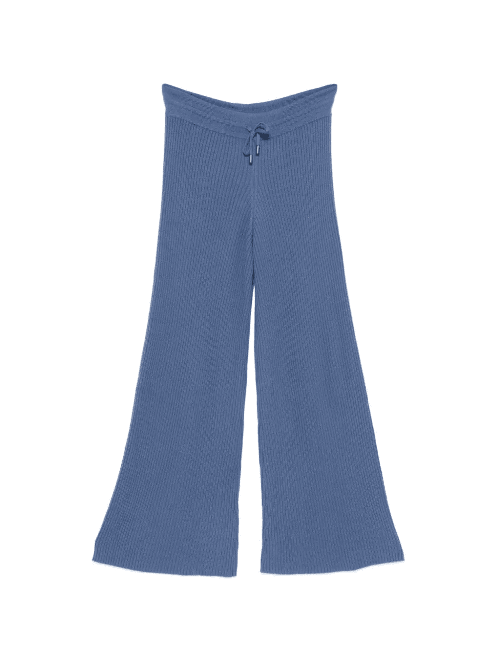 drawstring-fastening  ribbed trousers - Image 1