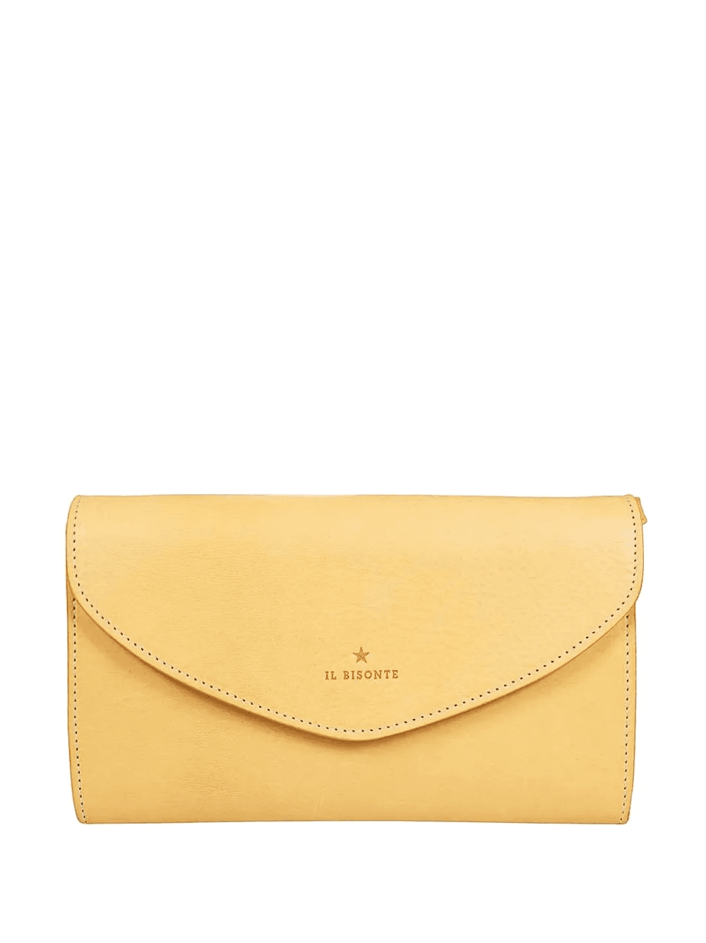 buttoned-flap leather clutch - Image 1