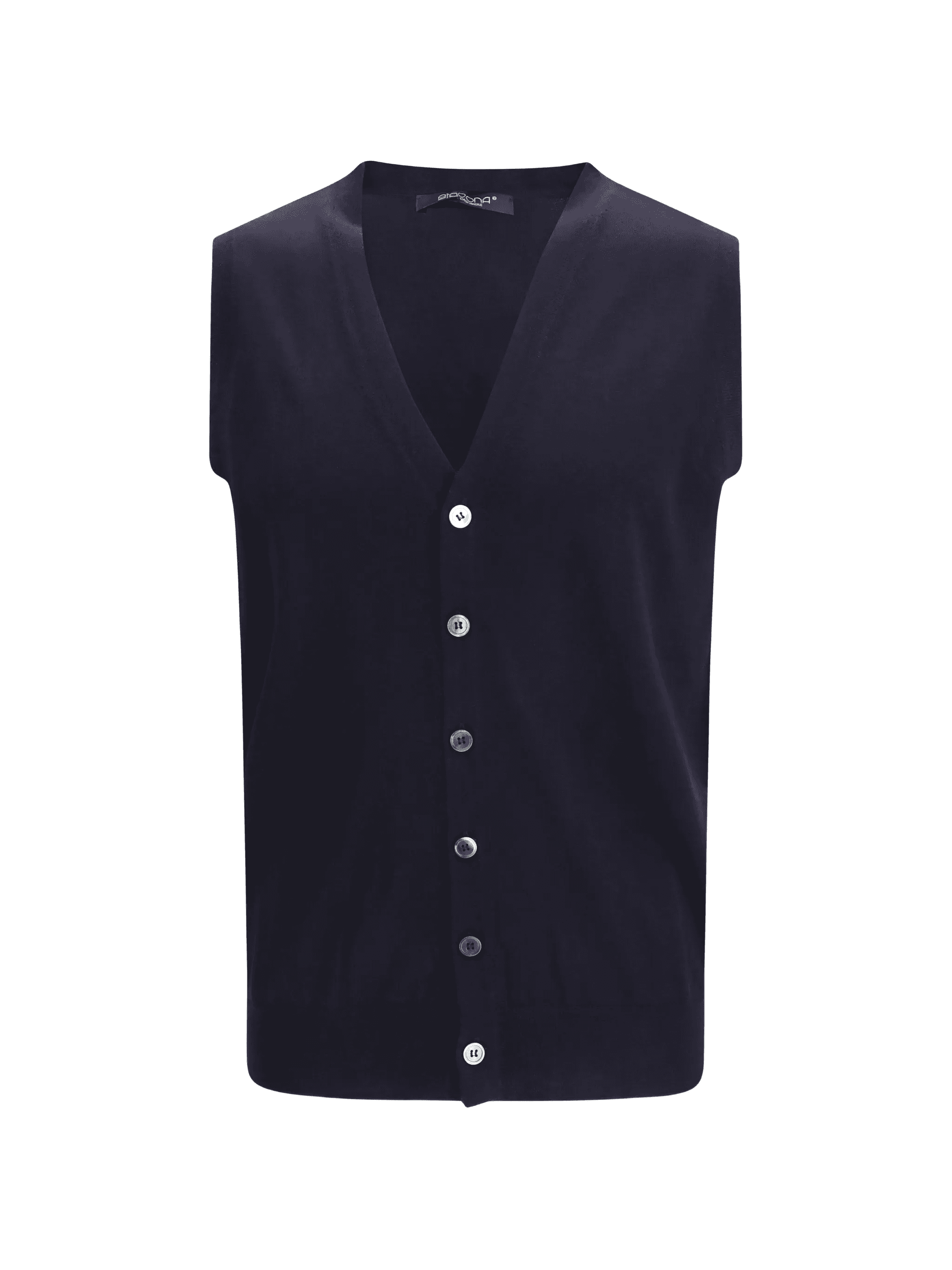 V-neck sleeveless cardigan - Image 1