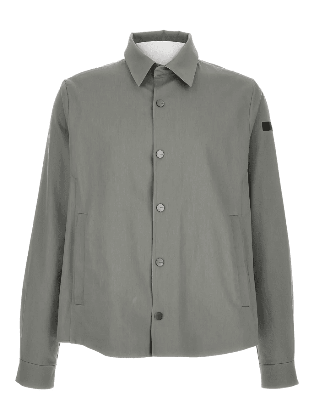 button-fastening patch-detail shirt jacket - Image 1