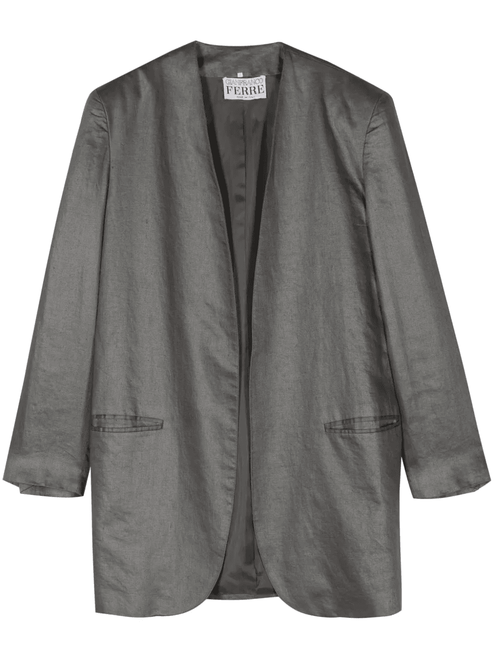 1990s linen coat - Image 1