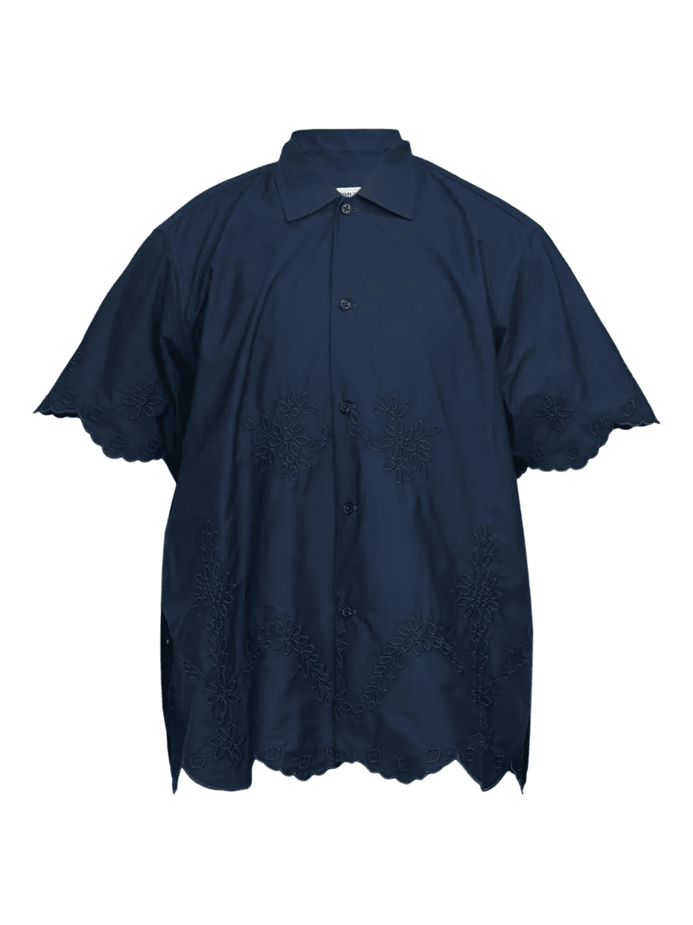 scalloped embroidered shirt - Image 1