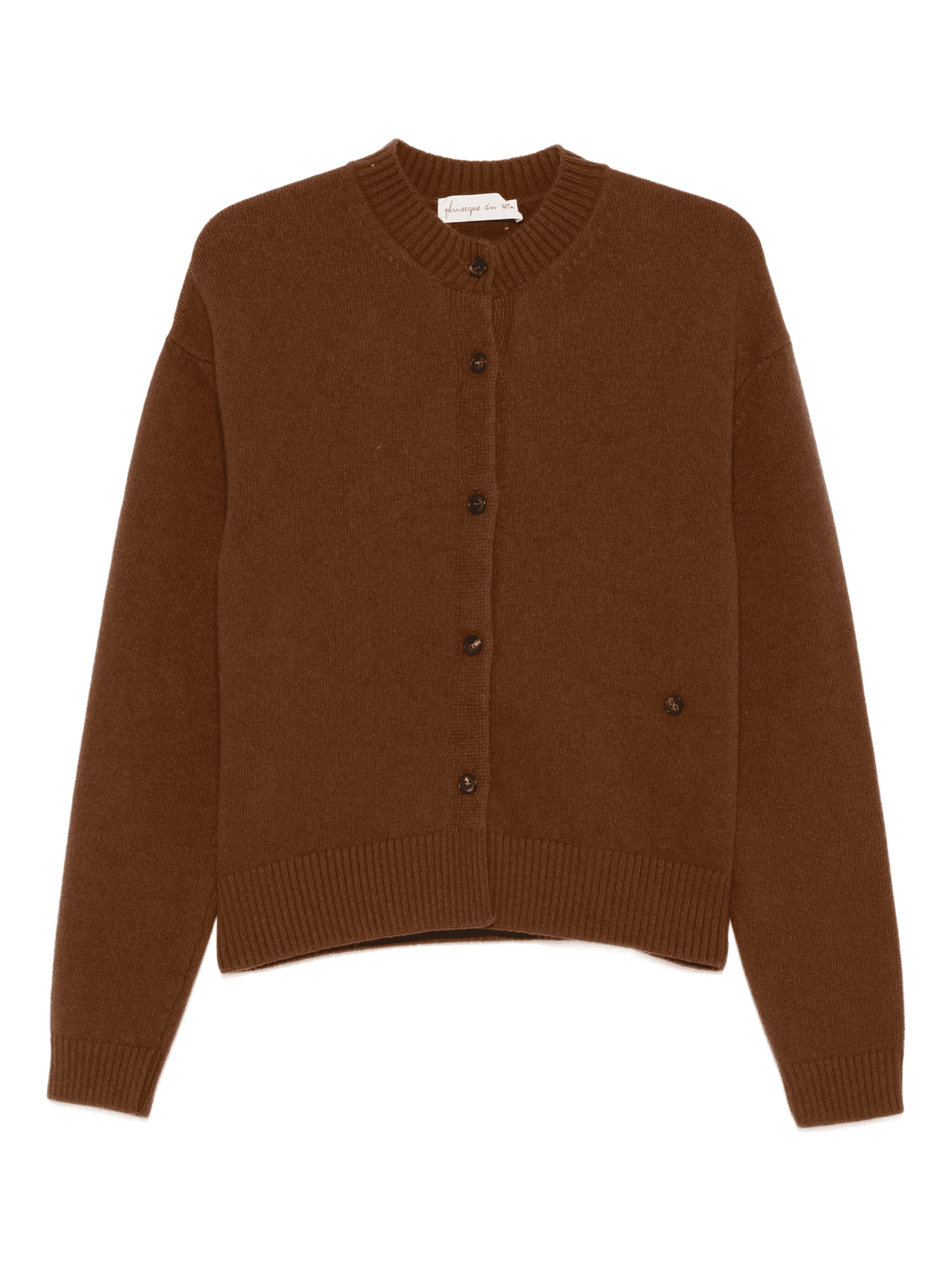 button-front wool cardigan - Image 1