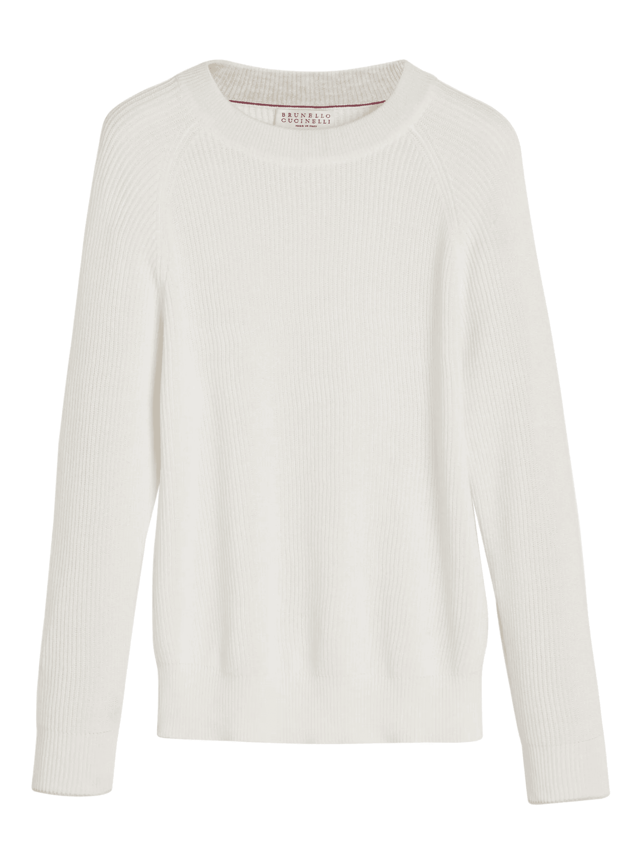 ribbed-knit cotton jumper - Image 1