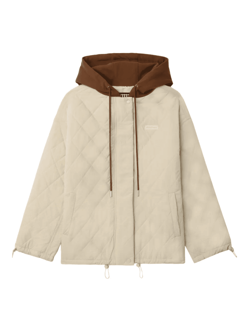 hooded quilted jacket - Image 1