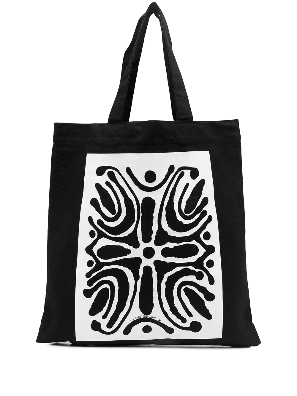 abstract print tote bag