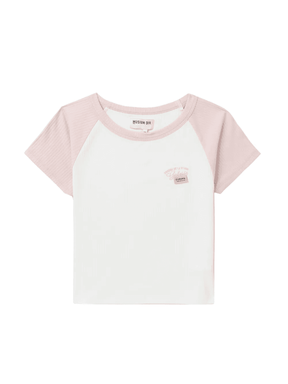 Musium Div. logo-embroidered ribbed T-shirt - Image 1