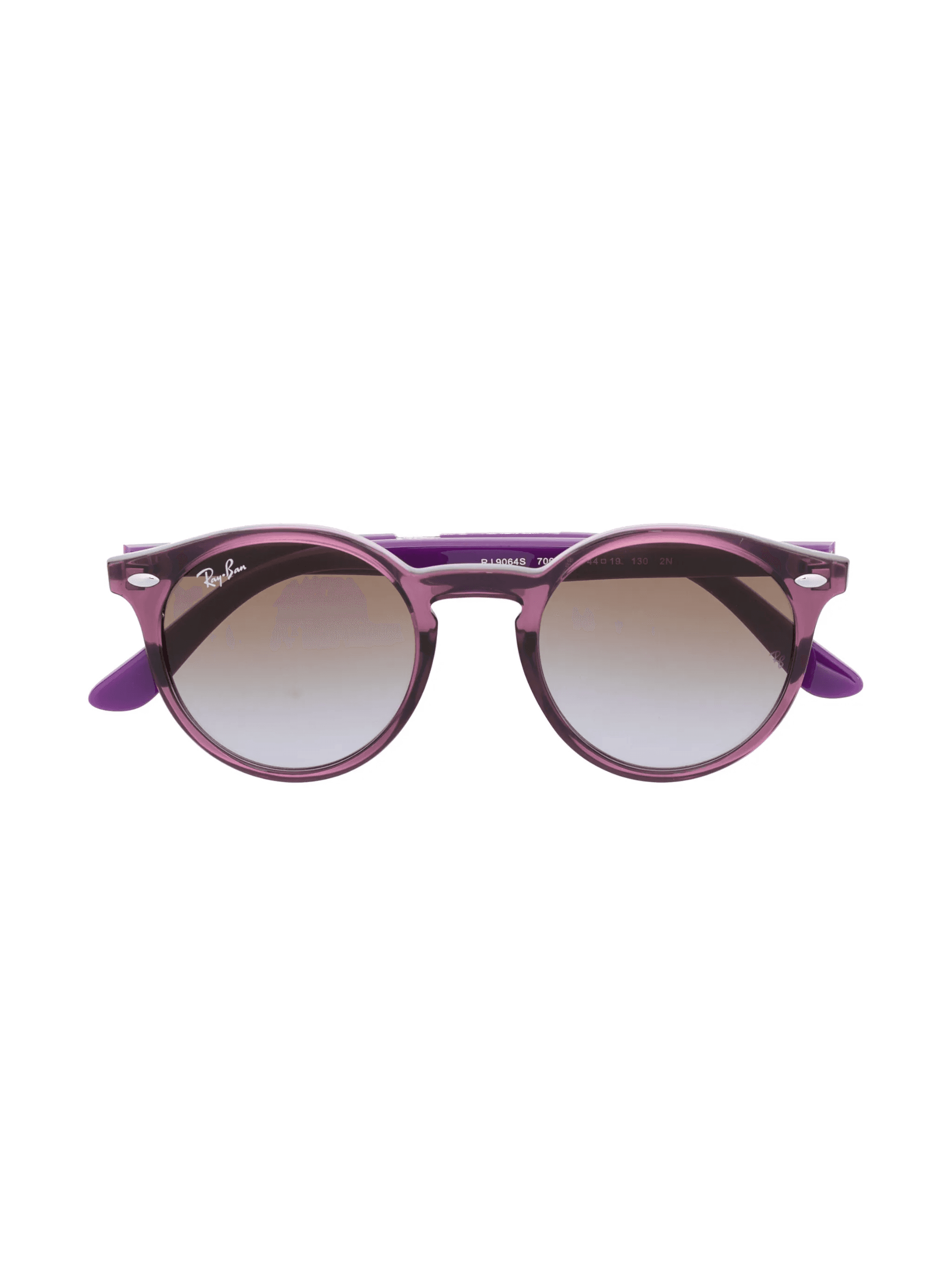two-tone round-frame sunglasses - Image 1