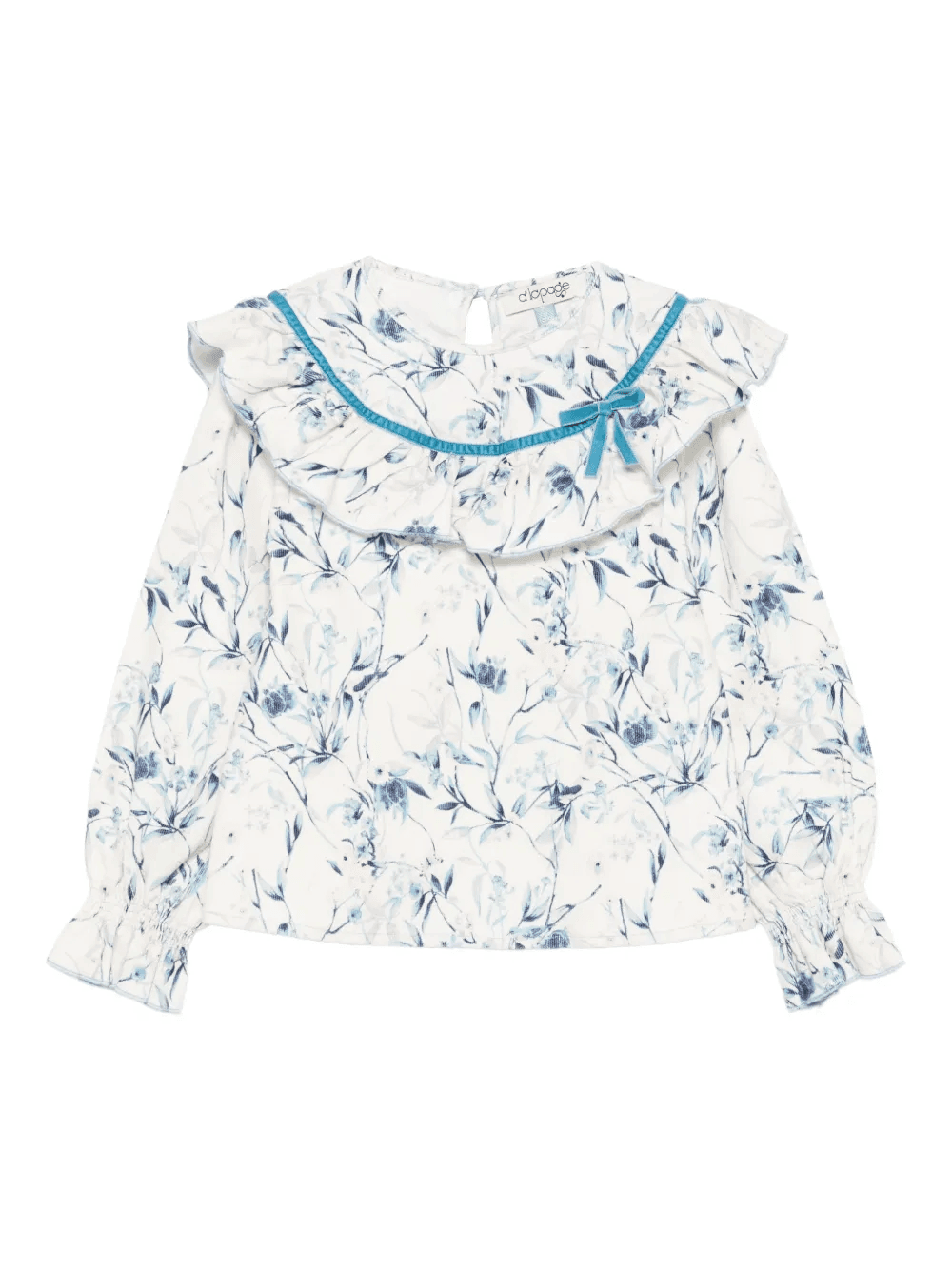 ruffled floral-print top - Image 1