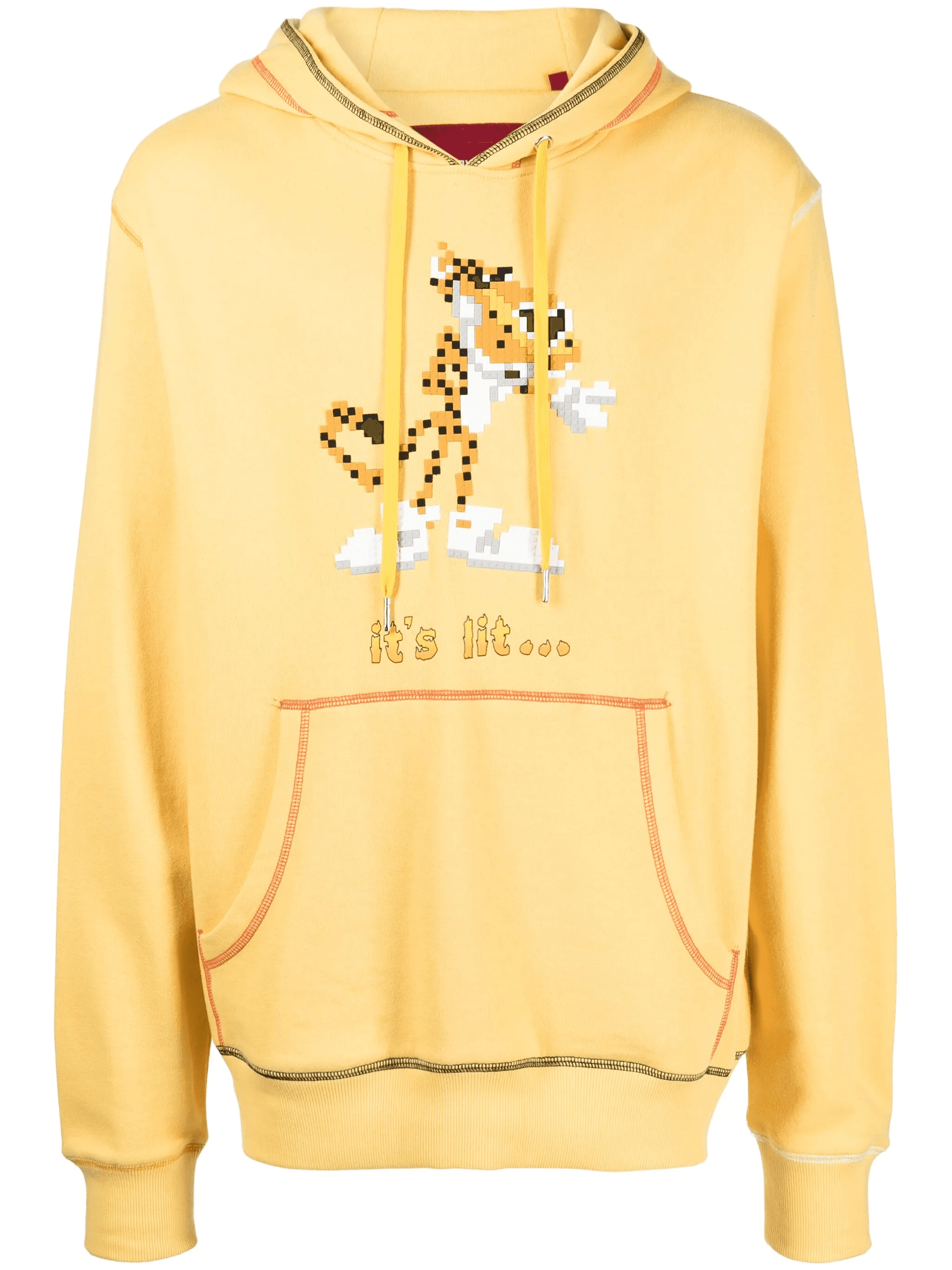 It's Lit graphic-print cotton hoodie - Image 1