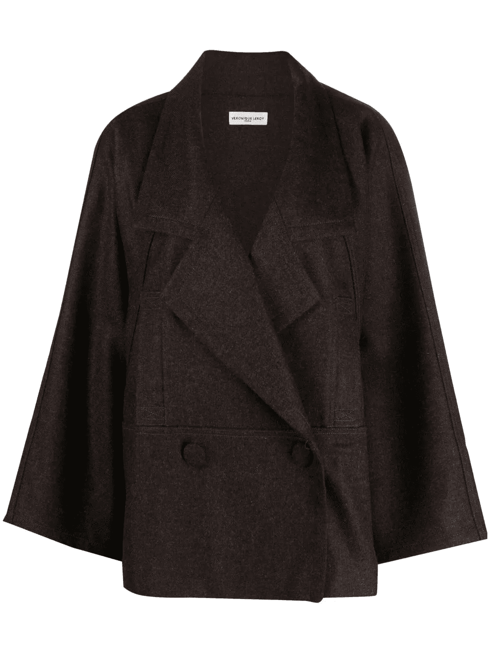 A-line double-breasted blazer - Image 1