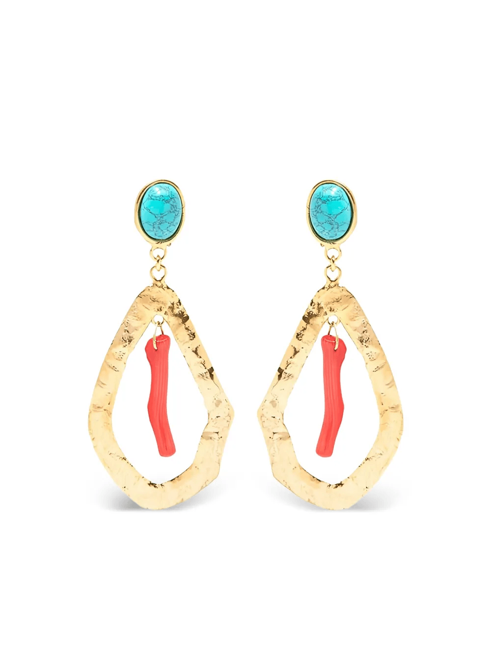 stone-drop earrings - Image 1
