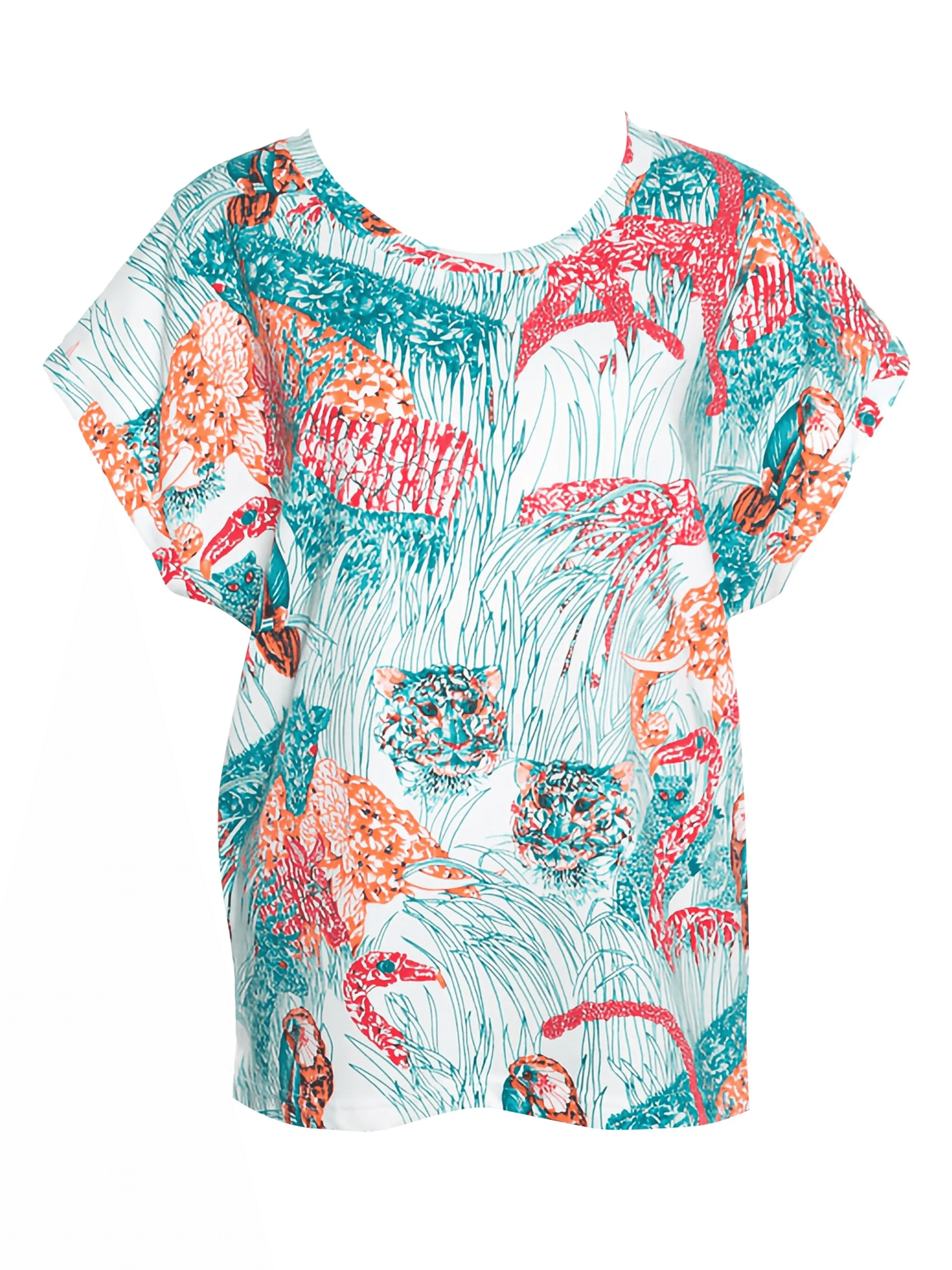 pre-owned jungle-print T-shirt - Image 1