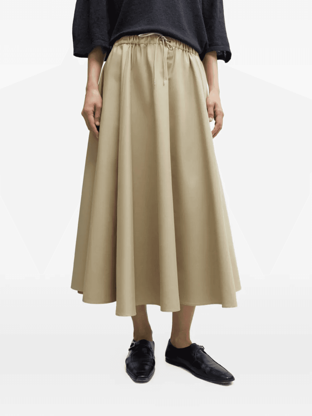 drawstring midi skirt - Image 1