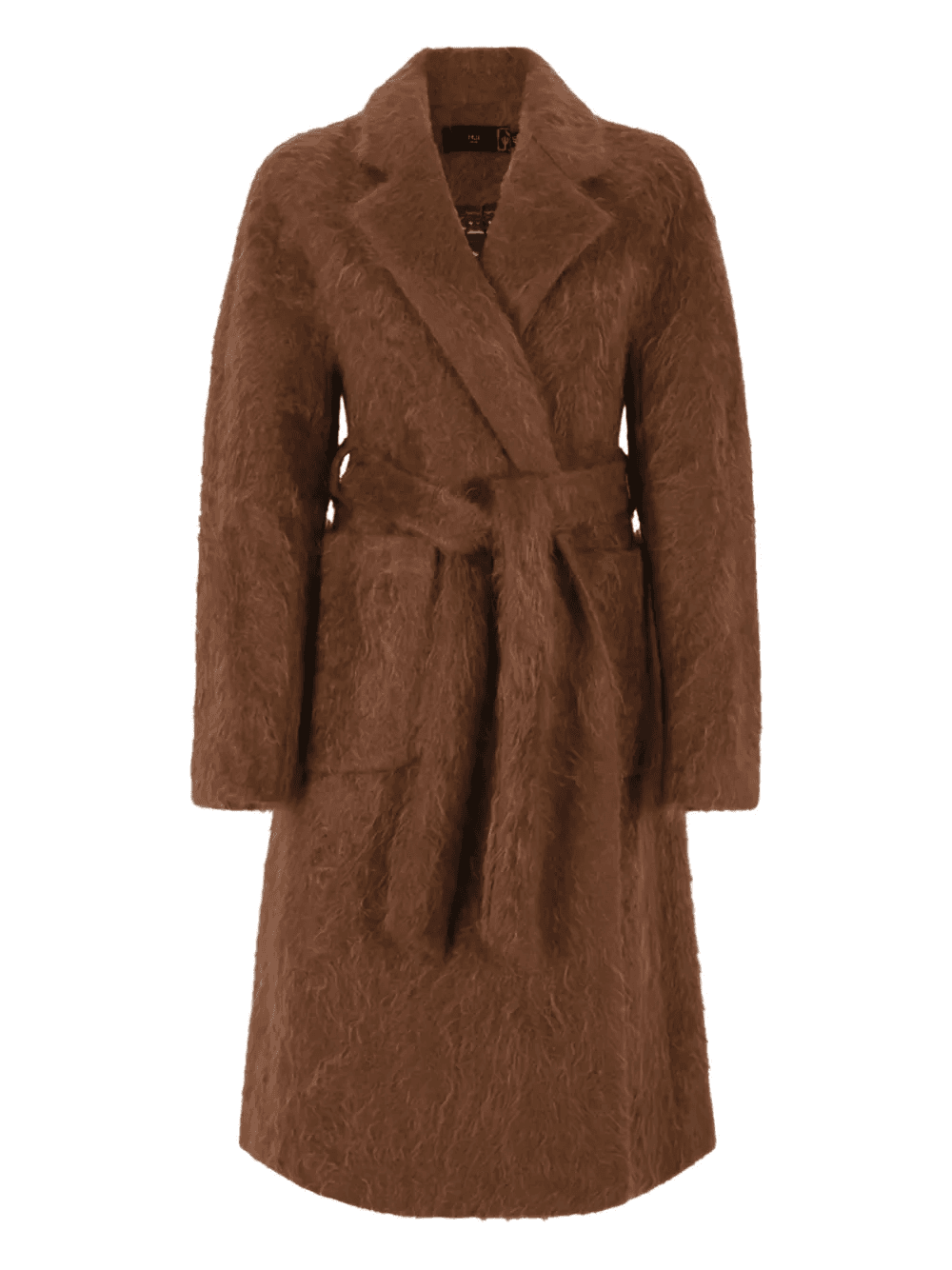 cashmere self-tie belt coat - Image 1