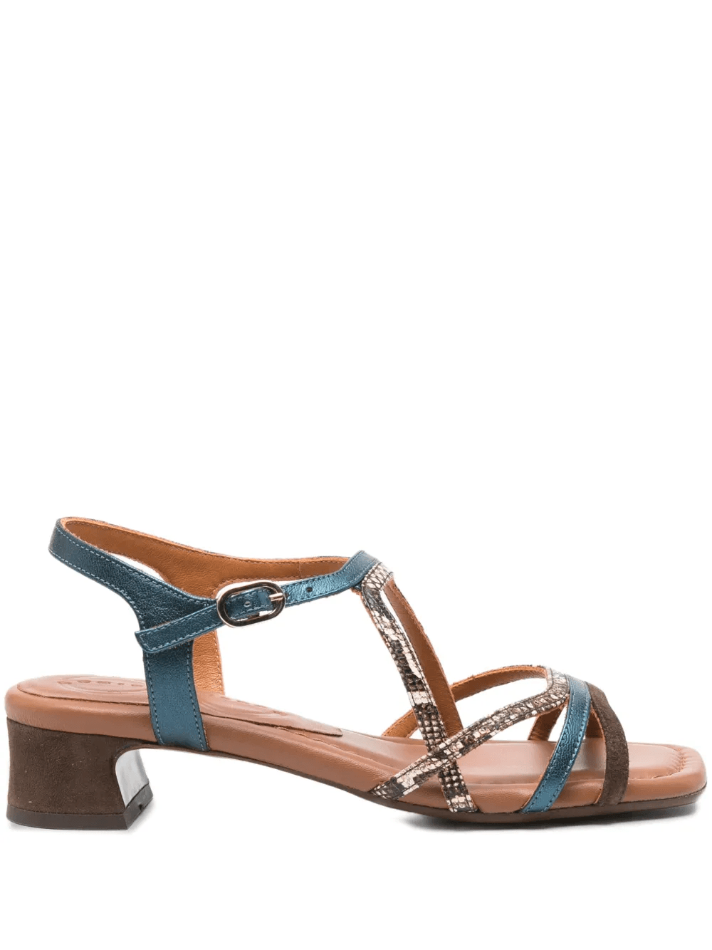 40mm Fedan leather snake-effect sandals - Image 1