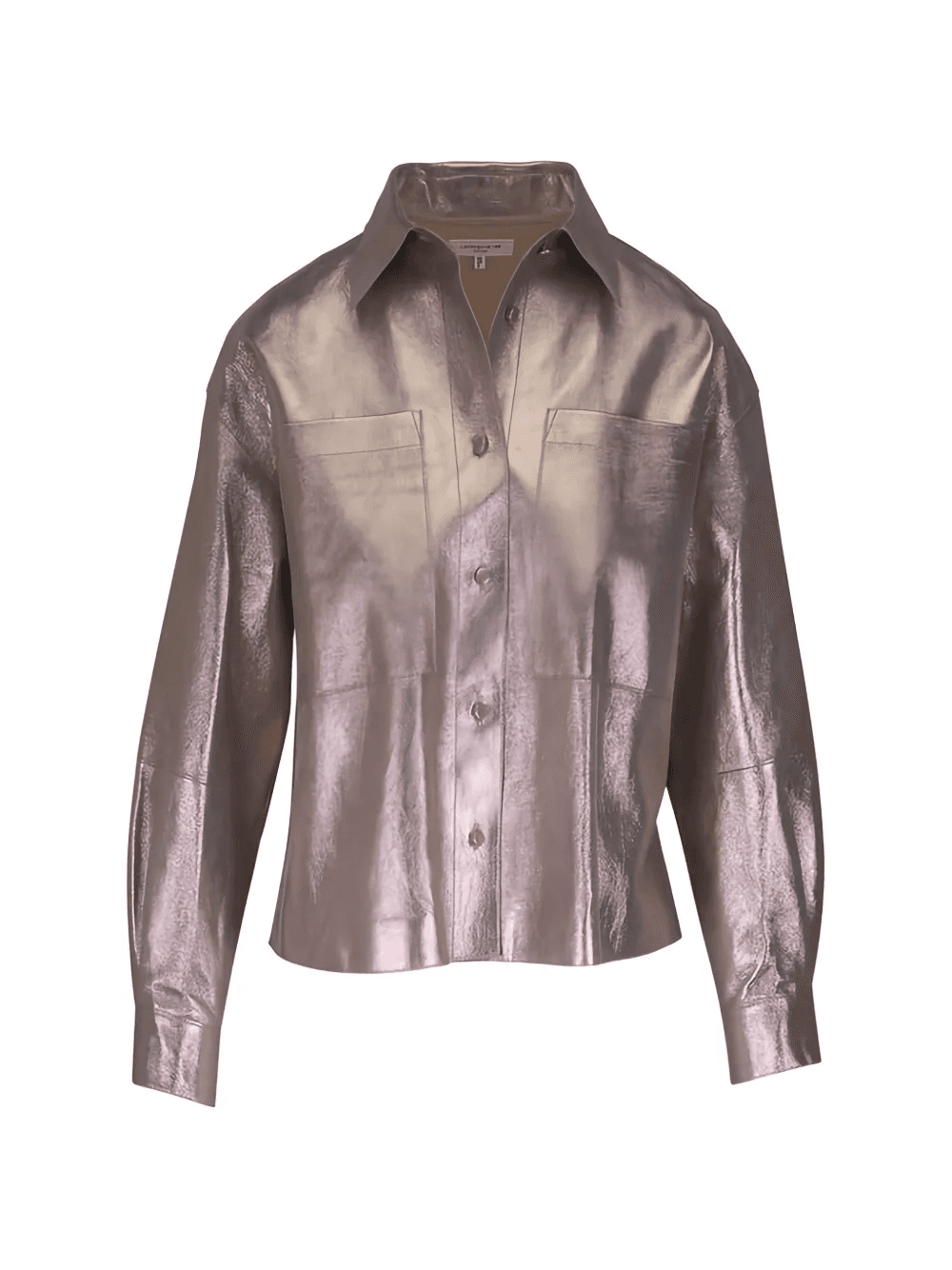 metallic suede shirt - Image 1