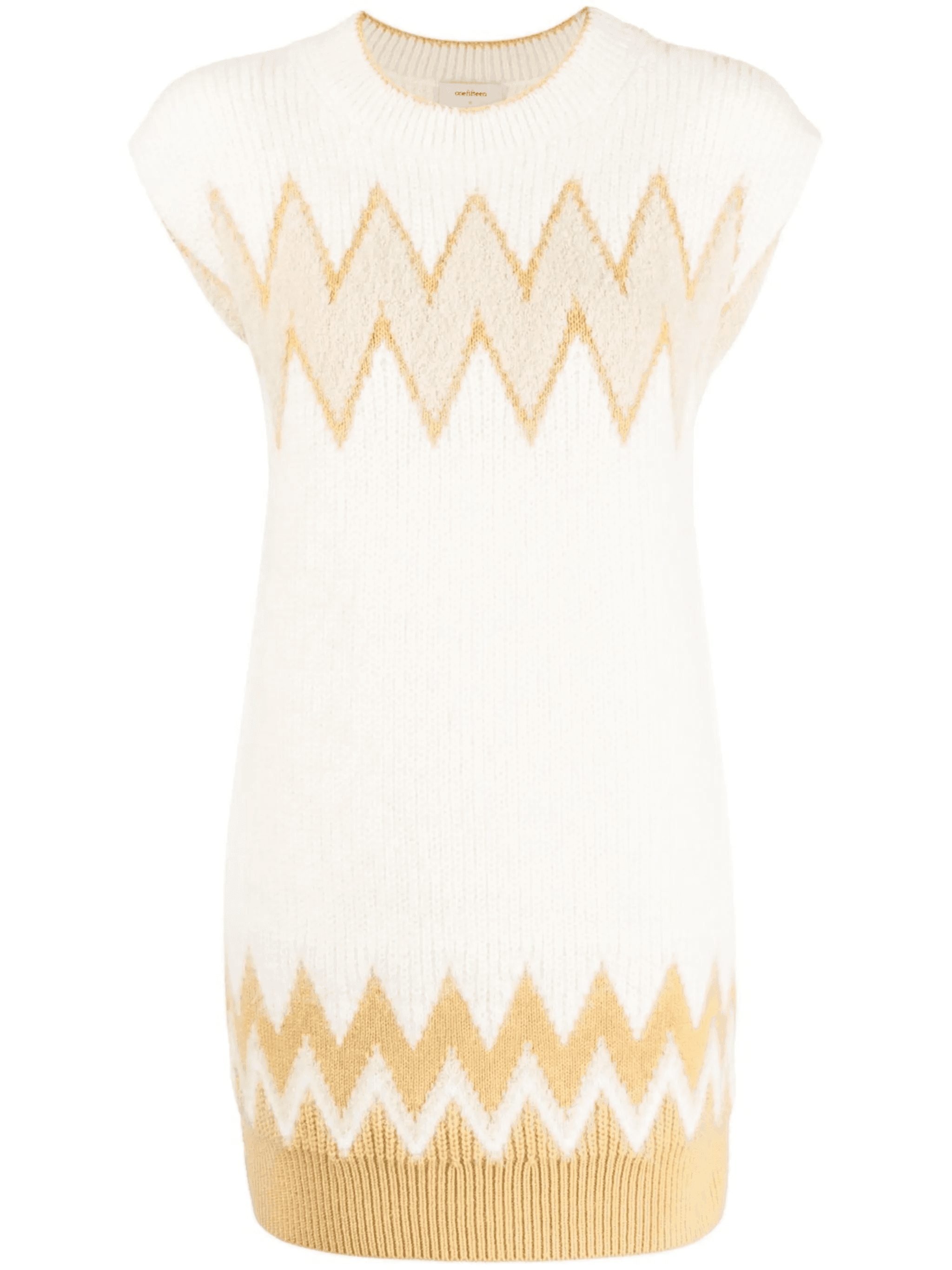 zigzag embroidered mini dress - Image 1