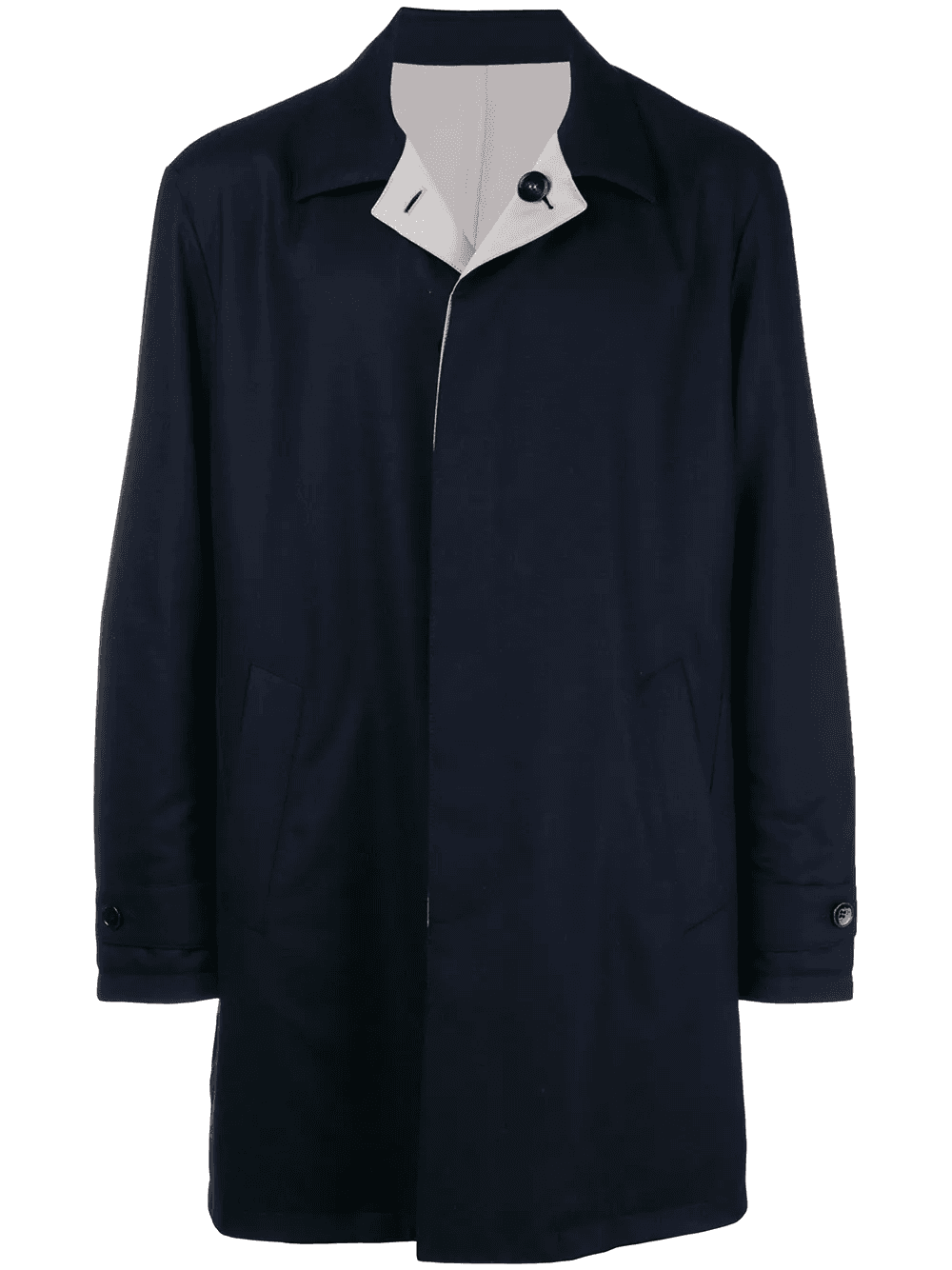 boxy single-breasted coat - Image 1