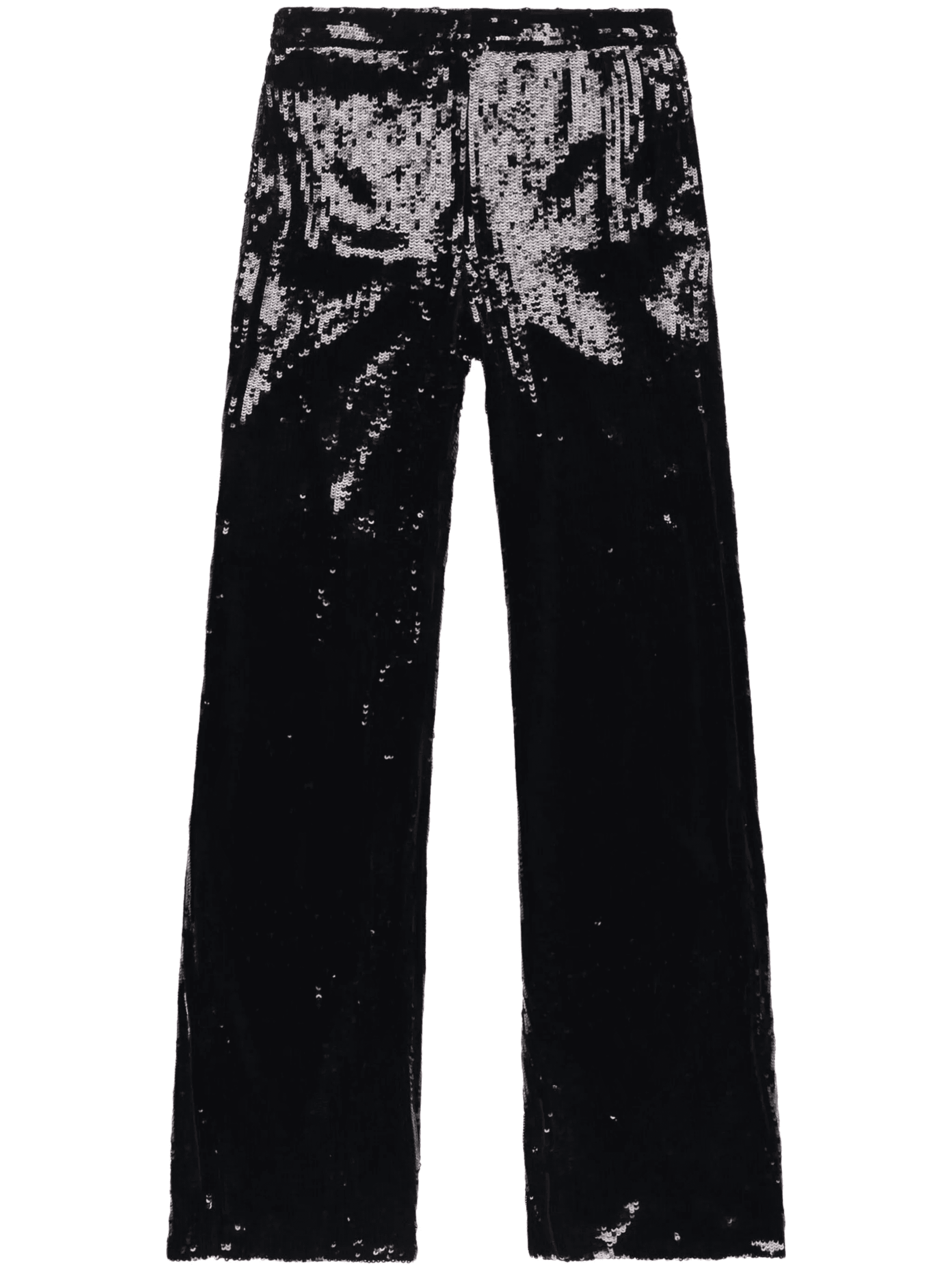 sequin-embellished flared trousers - Image 1