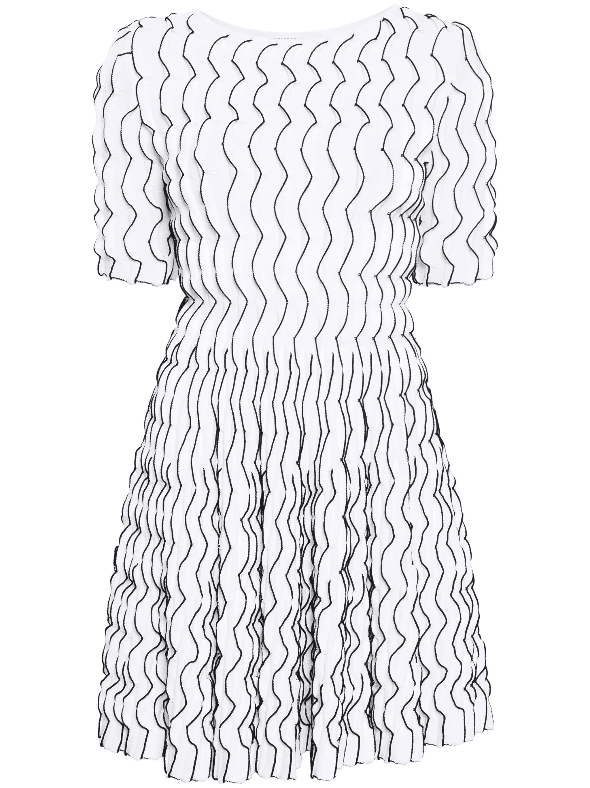 ruffled flared mini dress - Image 1