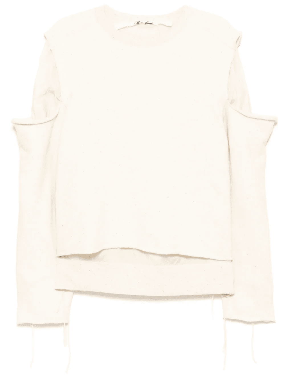 raw edge sweatshirt - Image 1