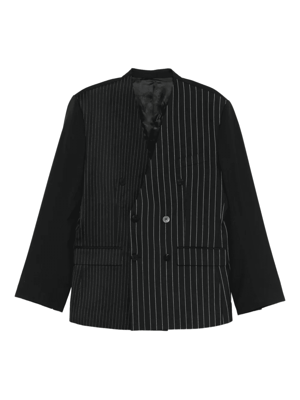 pinstripe double-breasted blazer - Image 1