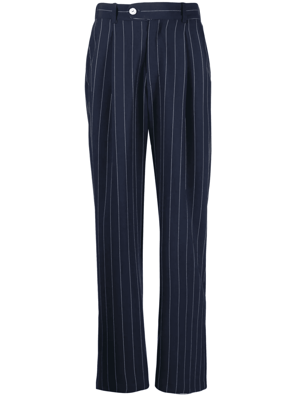 pinstripe-pattern virgin wool trousers - Image 1