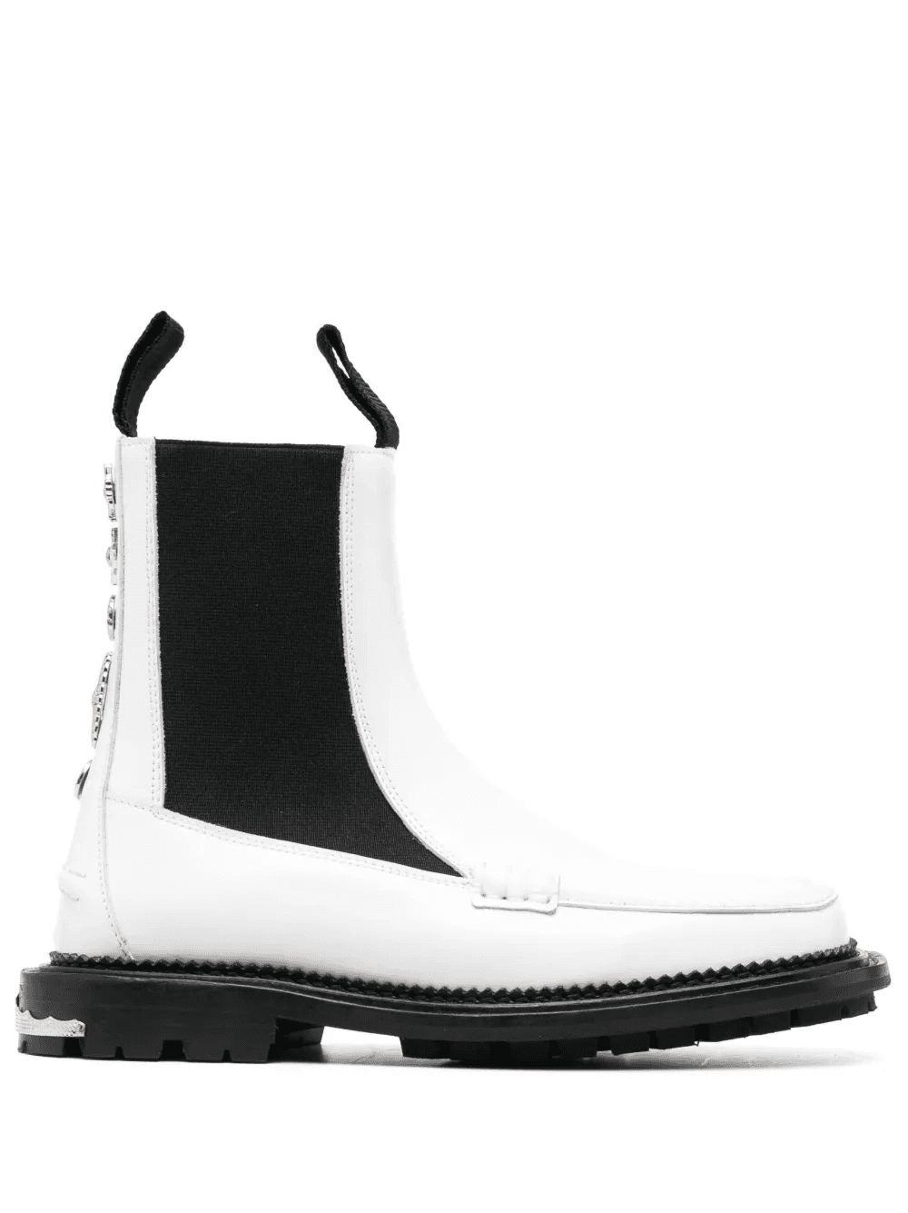 stud-embellished leather ankle boots - Image 1