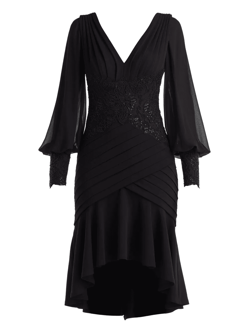 sequin lace midi dress - Image 1