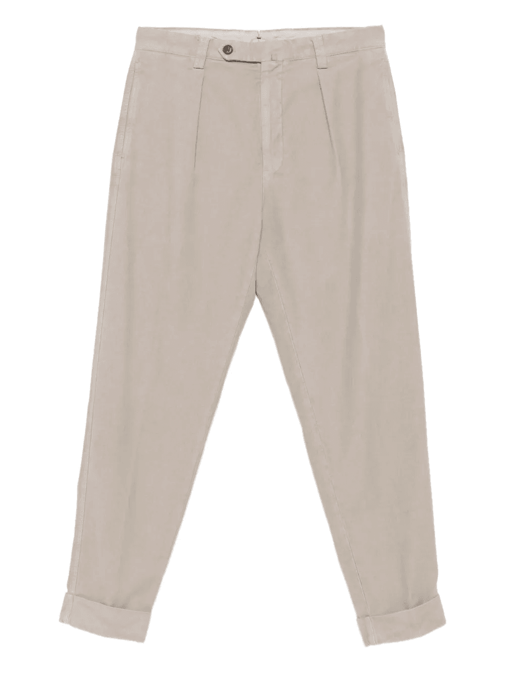 pleated turn-up chino trousers - Image 1