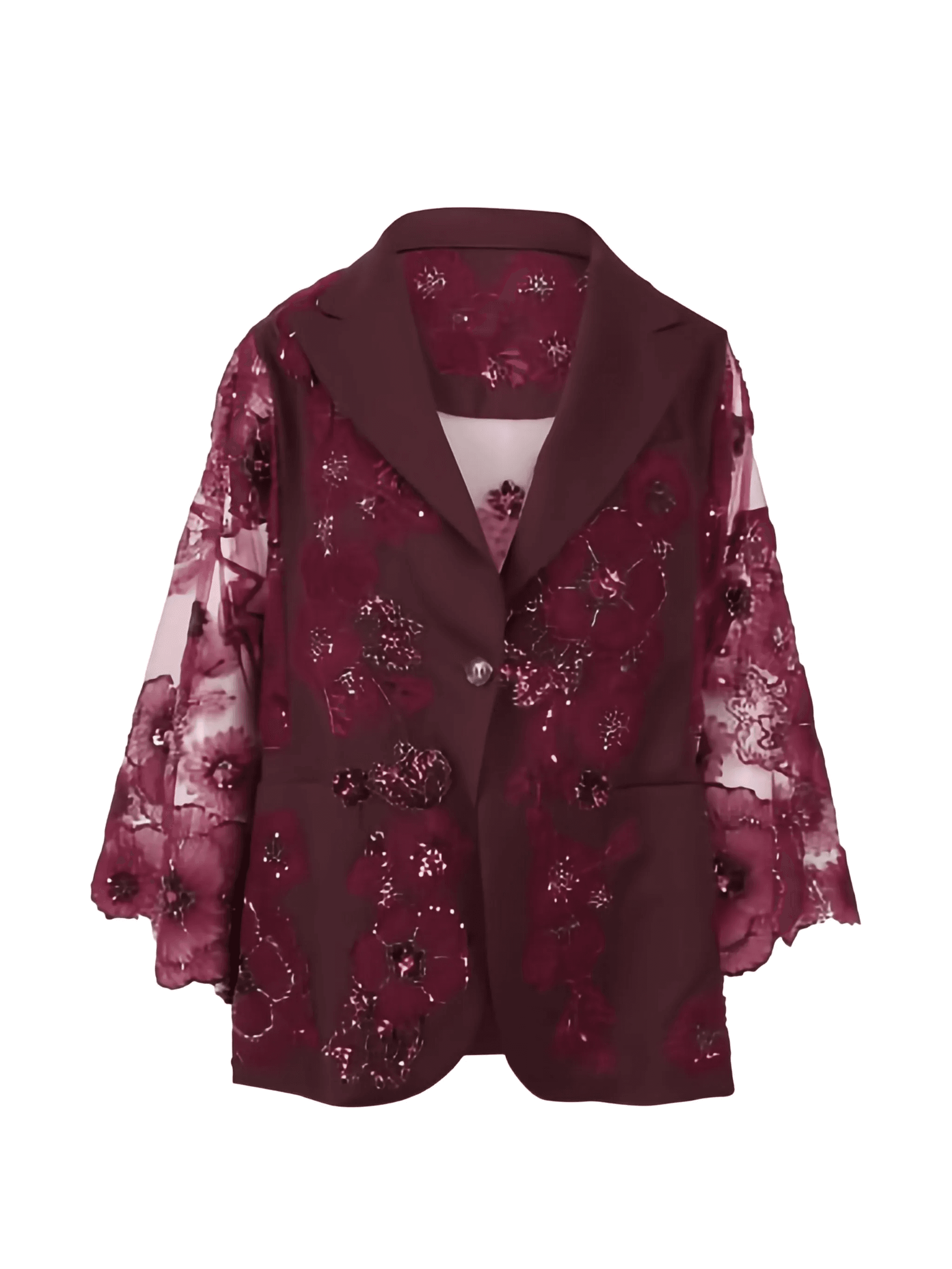 floral beaded jacket - Image 1