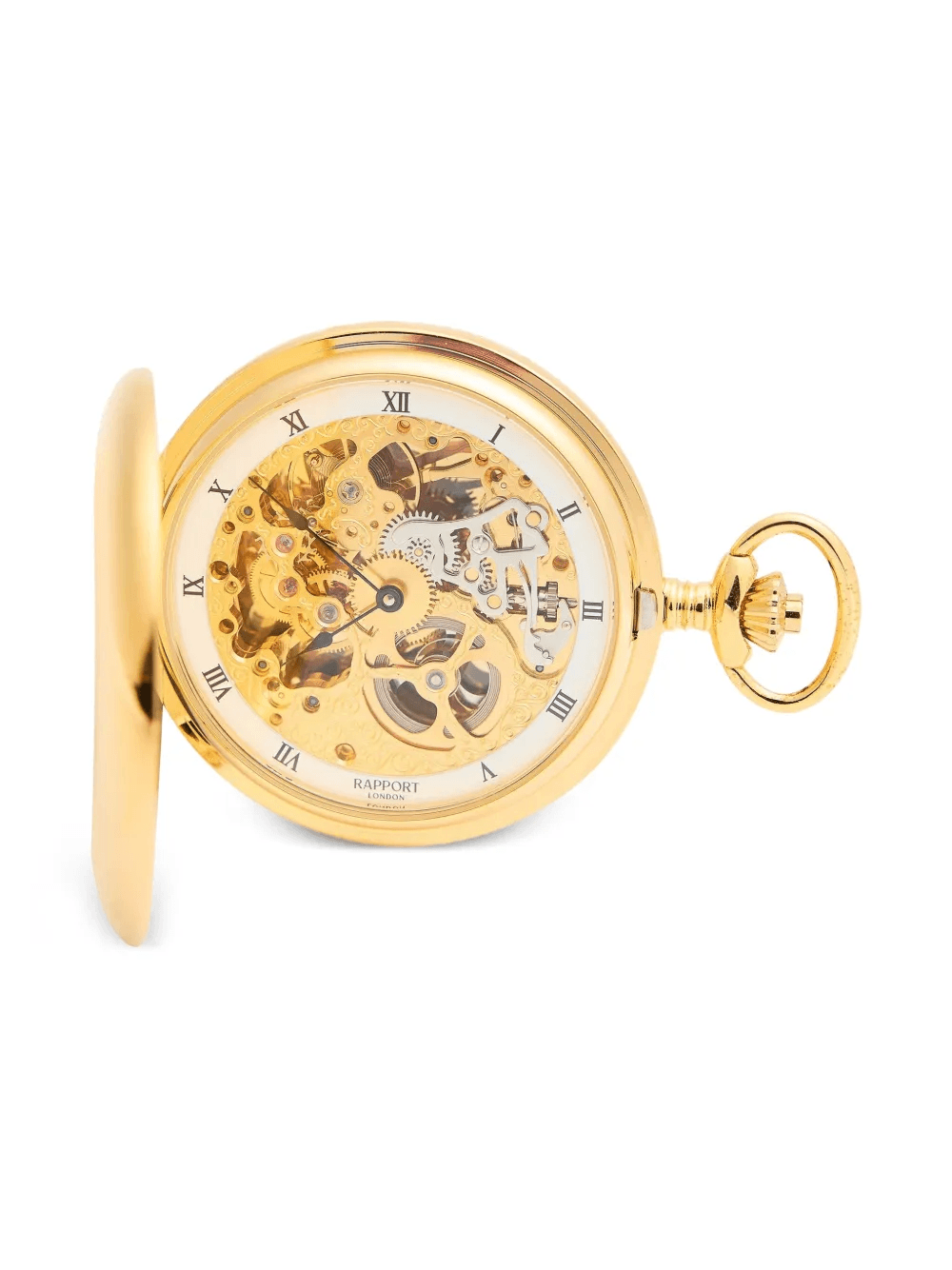 skeleton double hunter pocket watch - Image 1