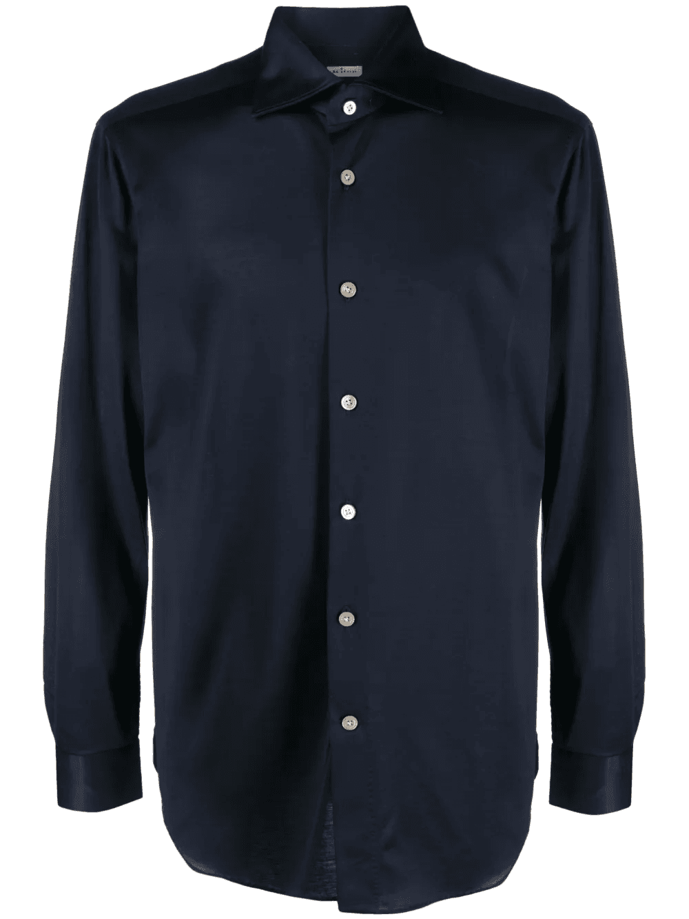 slim-cut cotton shirt - Image 1