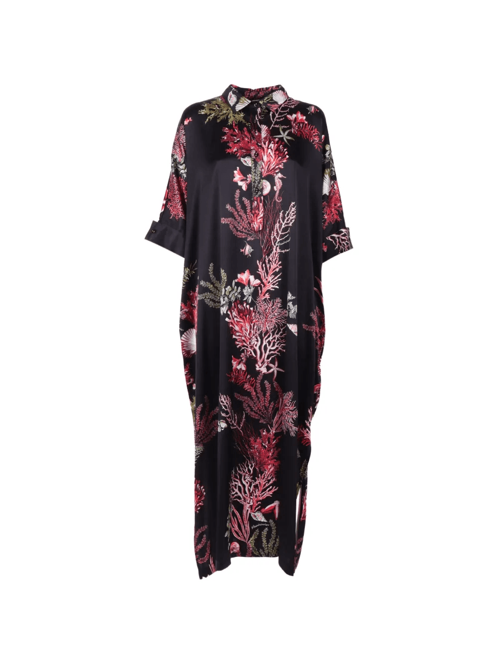 floral-print caftan dress - Image 1