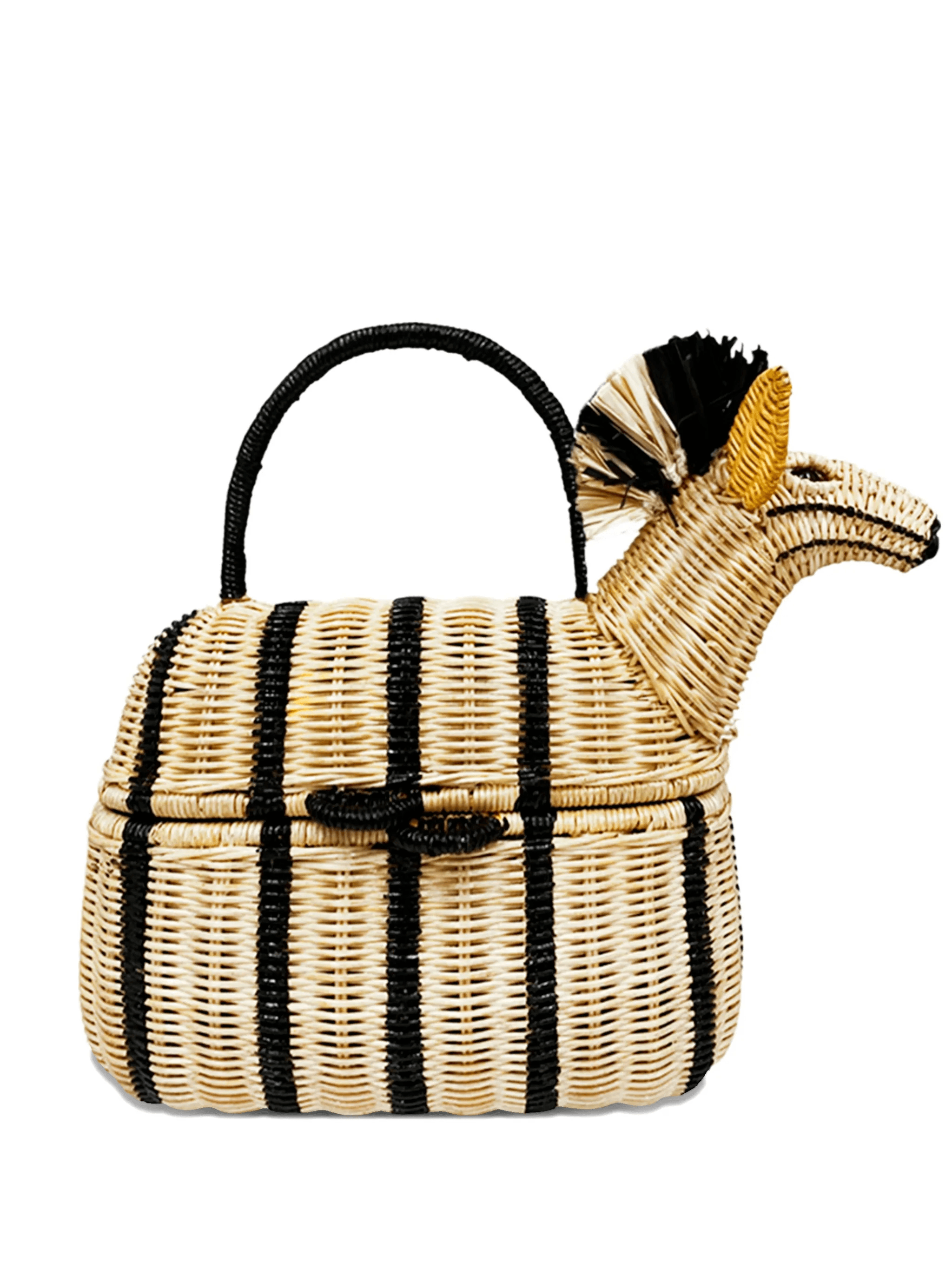 Edward zebra satchel tote bag - Image 1