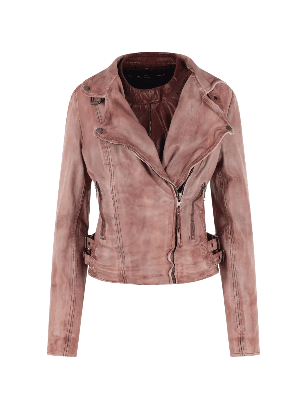 buckle-detail biker jacket - Image 1